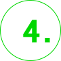 Illustration of green number 4 with rounded edges in a list format.