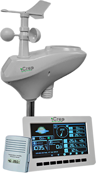 The image displays an advanced climate measurement tool designed to record and analyze various weather conditions.